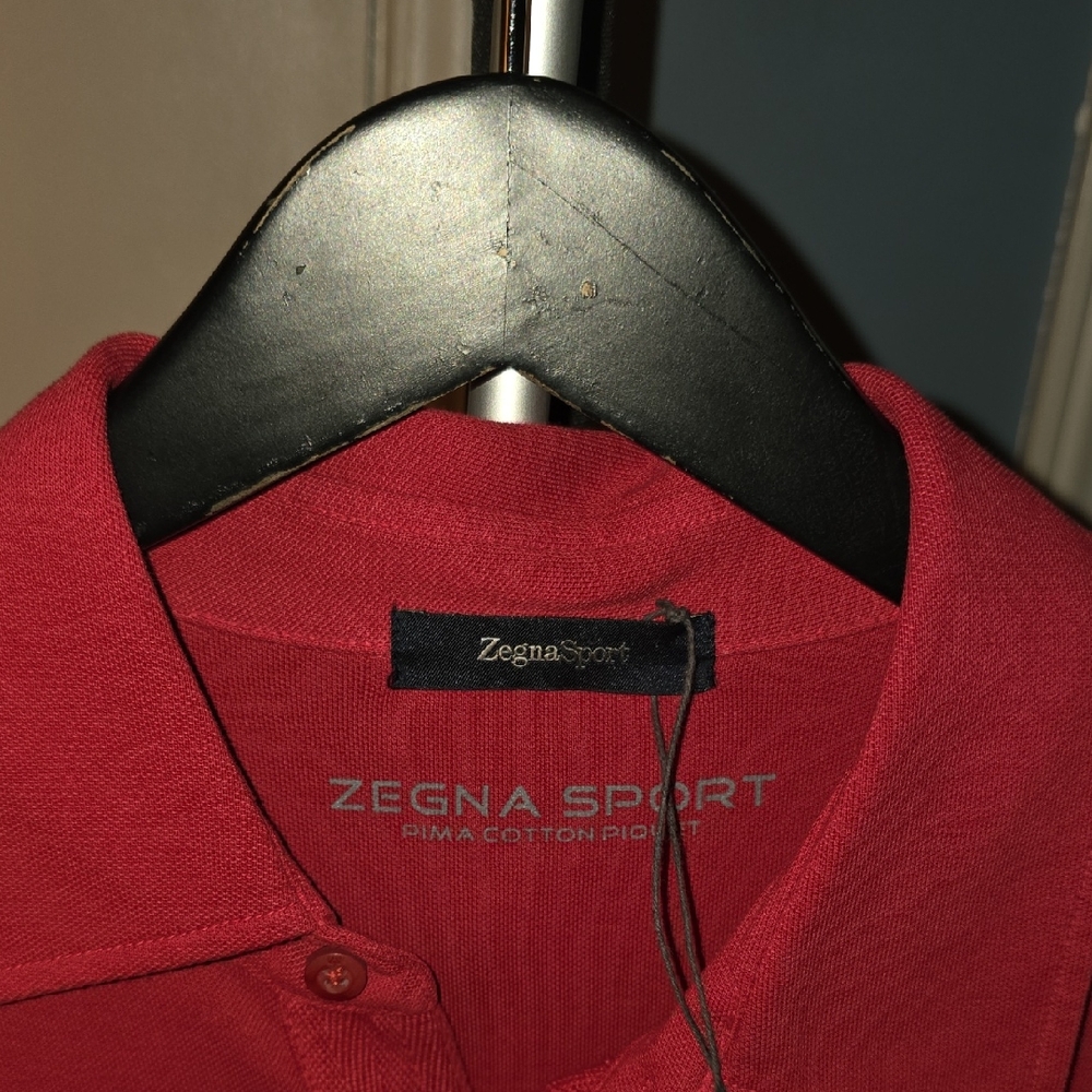 Z Zegna Sport Vibrant Red Polo Shirt